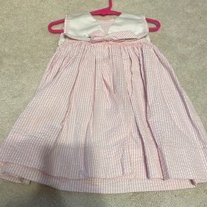 Petit Ami pink and white dress